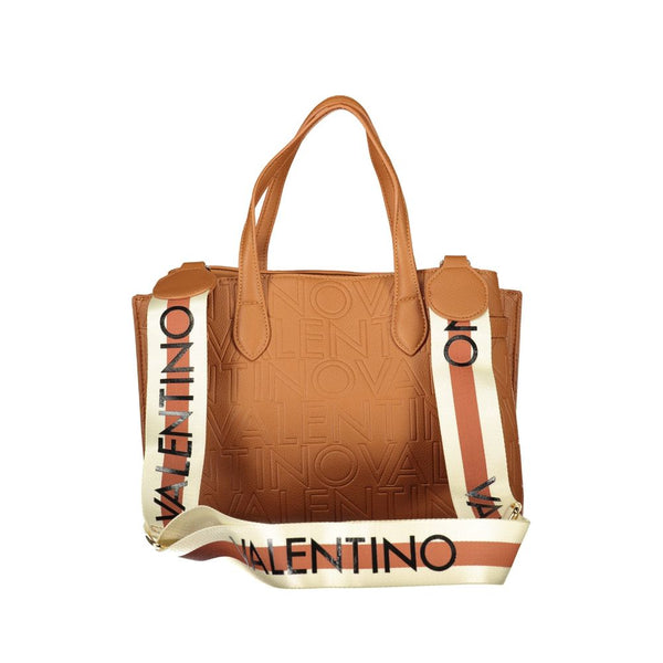 Mario Valentino - Brown Polyurethane Women’s Bag with Adjustable Shoulder Strap