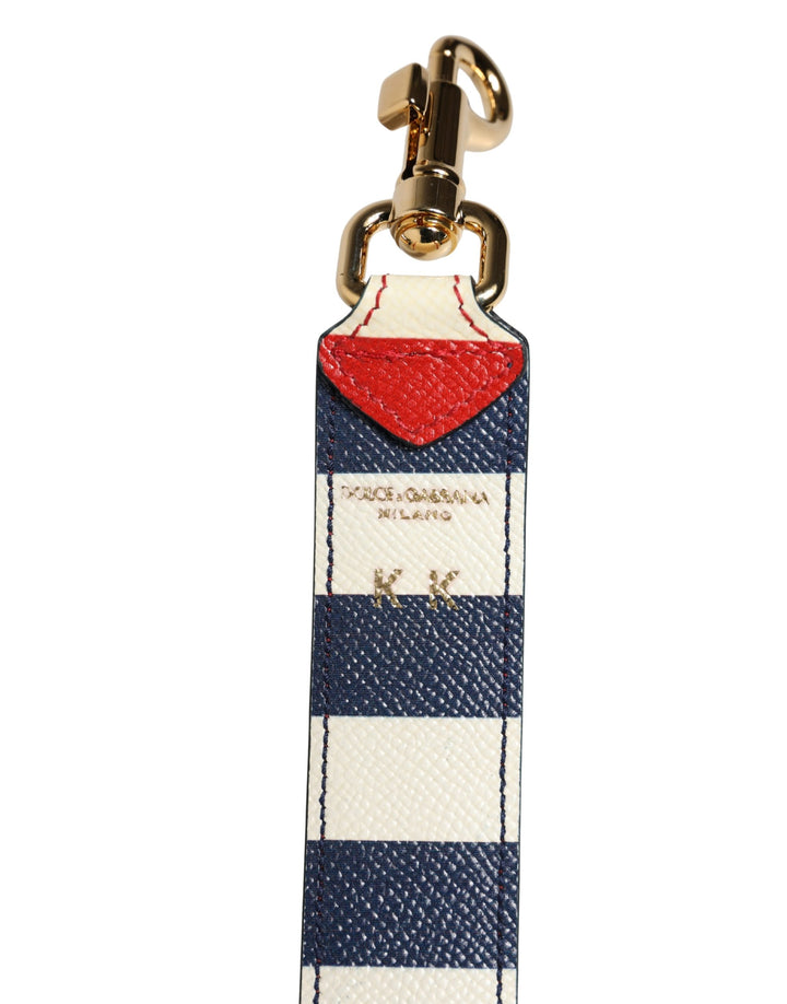 Dolce &amp; Gabbana Multicolor Leather Striped Bag Accessory Shoulder Strap