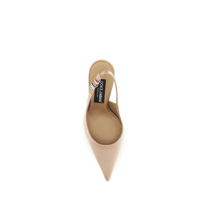 Dolce &amp; Gabbana Beige Silk High Heel Pumps