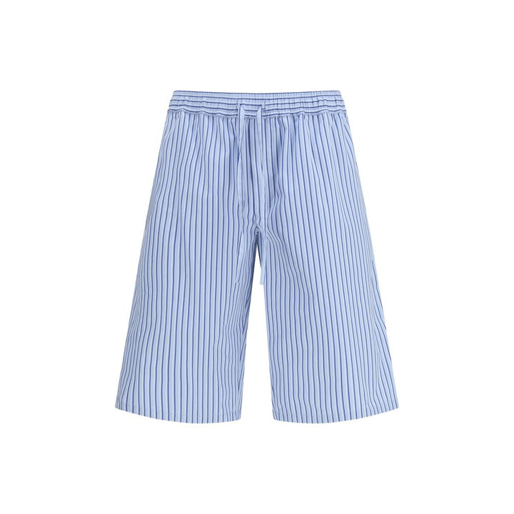 Dolce &amp; Gabbana Blue Cotton Bermuda Shorts