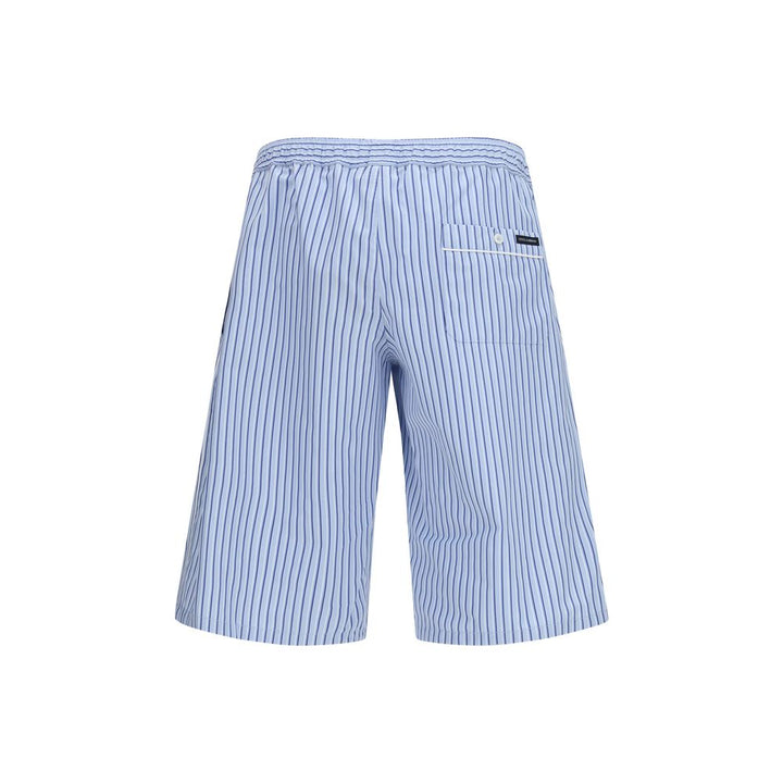 Dolce &amp; Gabbana Blue Cotton Bermuda Shorts