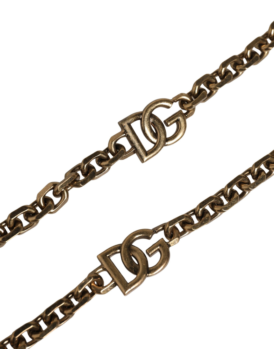 Dolce &amp; Gabbana Black Leather Gold Chain Bag Accessory Shoulder Strap