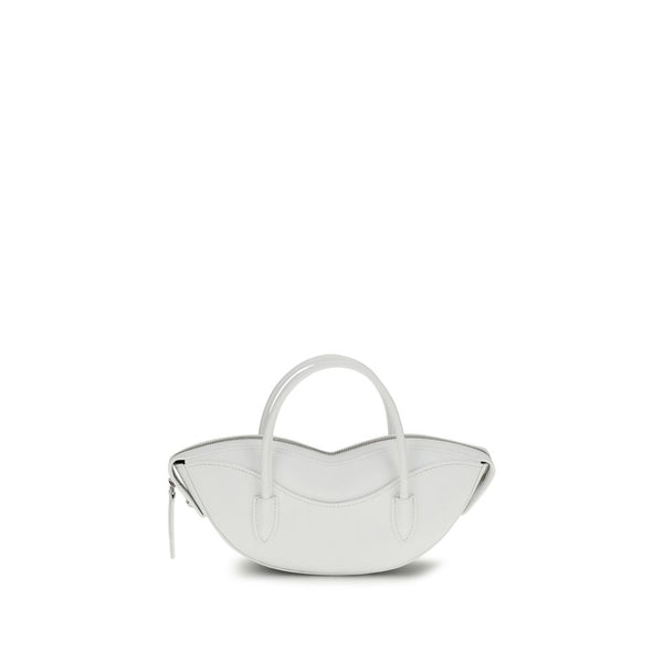 Fiorucci - White Calf Leather Bos Taurus Shoulder Bag