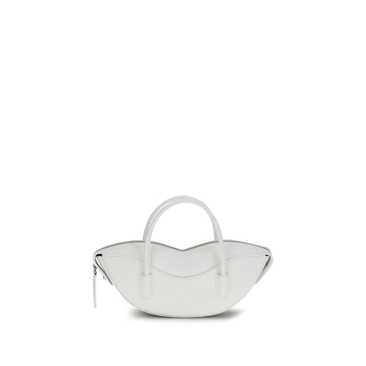 Fiorucci White Calf Leather Bos Taurus Shoulder Bag