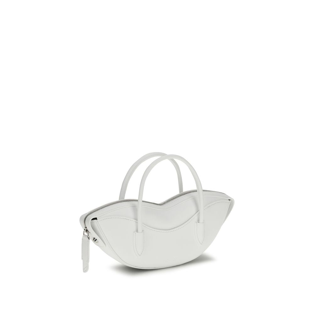 Fiorucci - White Calf Leather Bos Taurus Shoulder Bag
