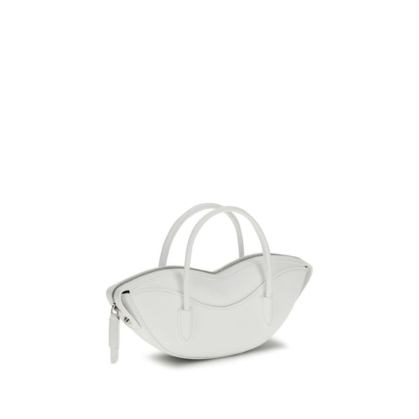 Fiorucci - White Calf Leather Bos Taurus Shoulder Bag