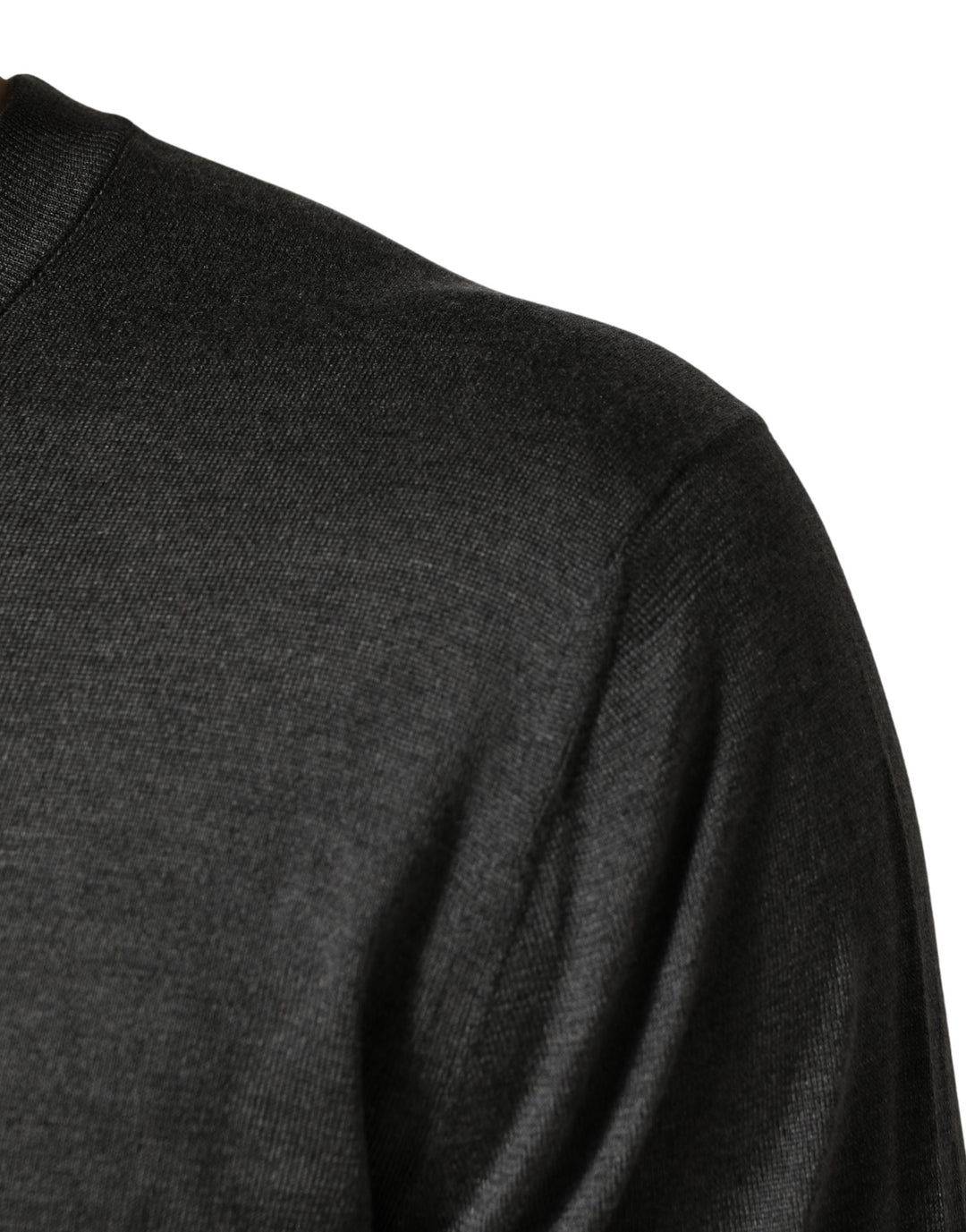 Dolce &amp; Gabbana Gray Long Sleeves Crew Neck Pullover Sweater