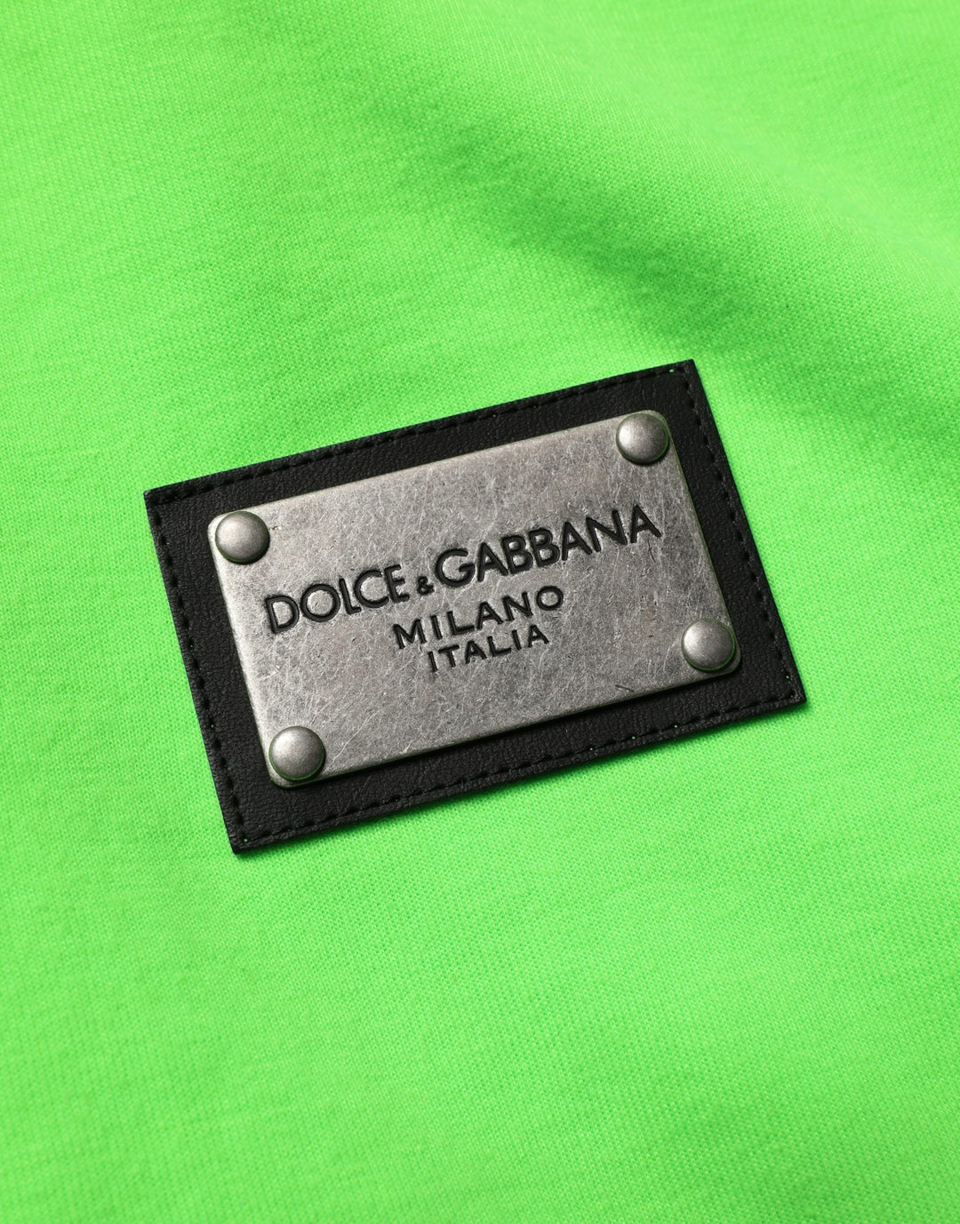Dolce &amp; Gabbana Green FullZip Fleece HoodedSweatshirt Sweater