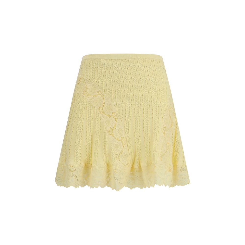 Women’s Self-portrait Bicolor Viscose Mini Skirt