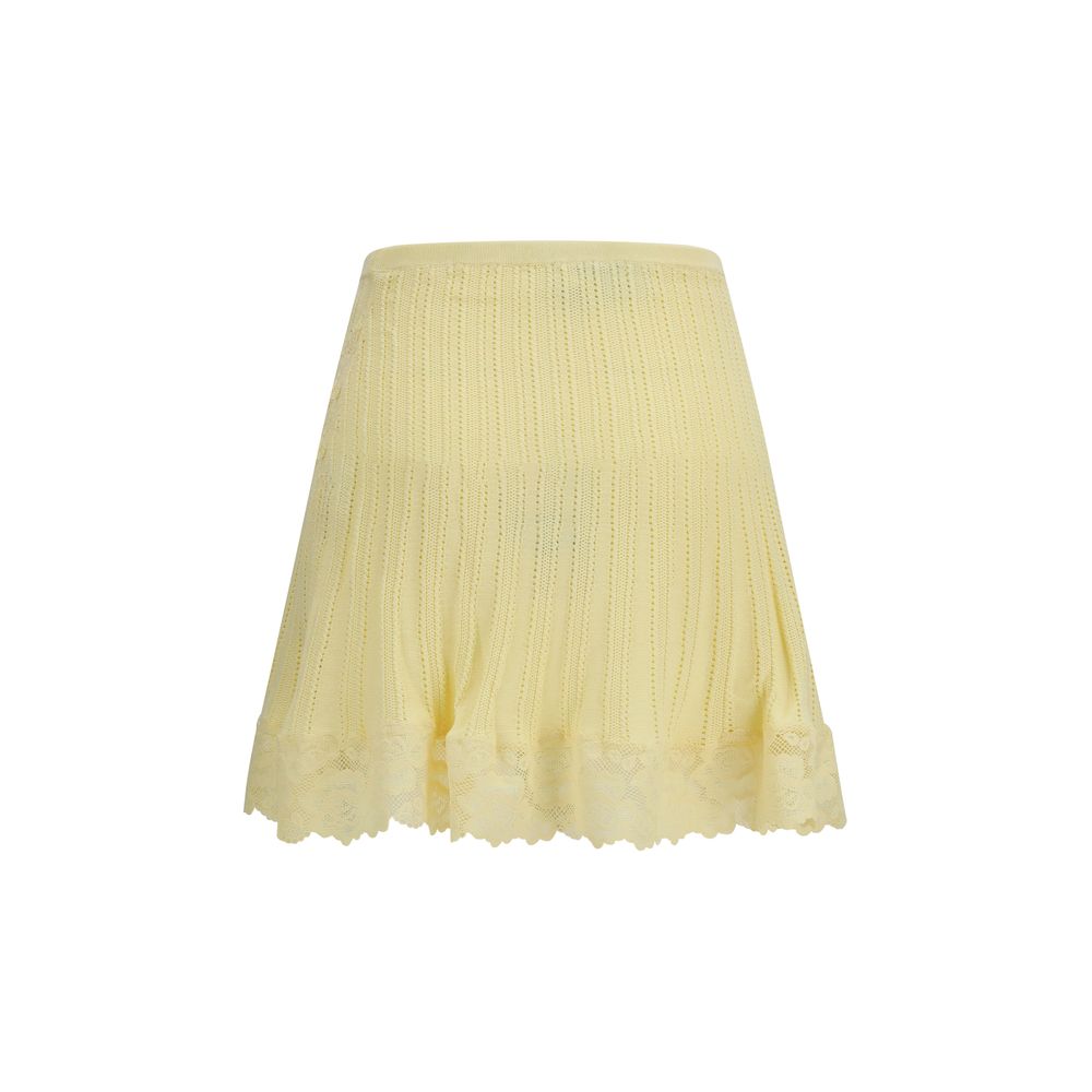 Women’s Self-portrait Bicolor Viscose Mini Skirt