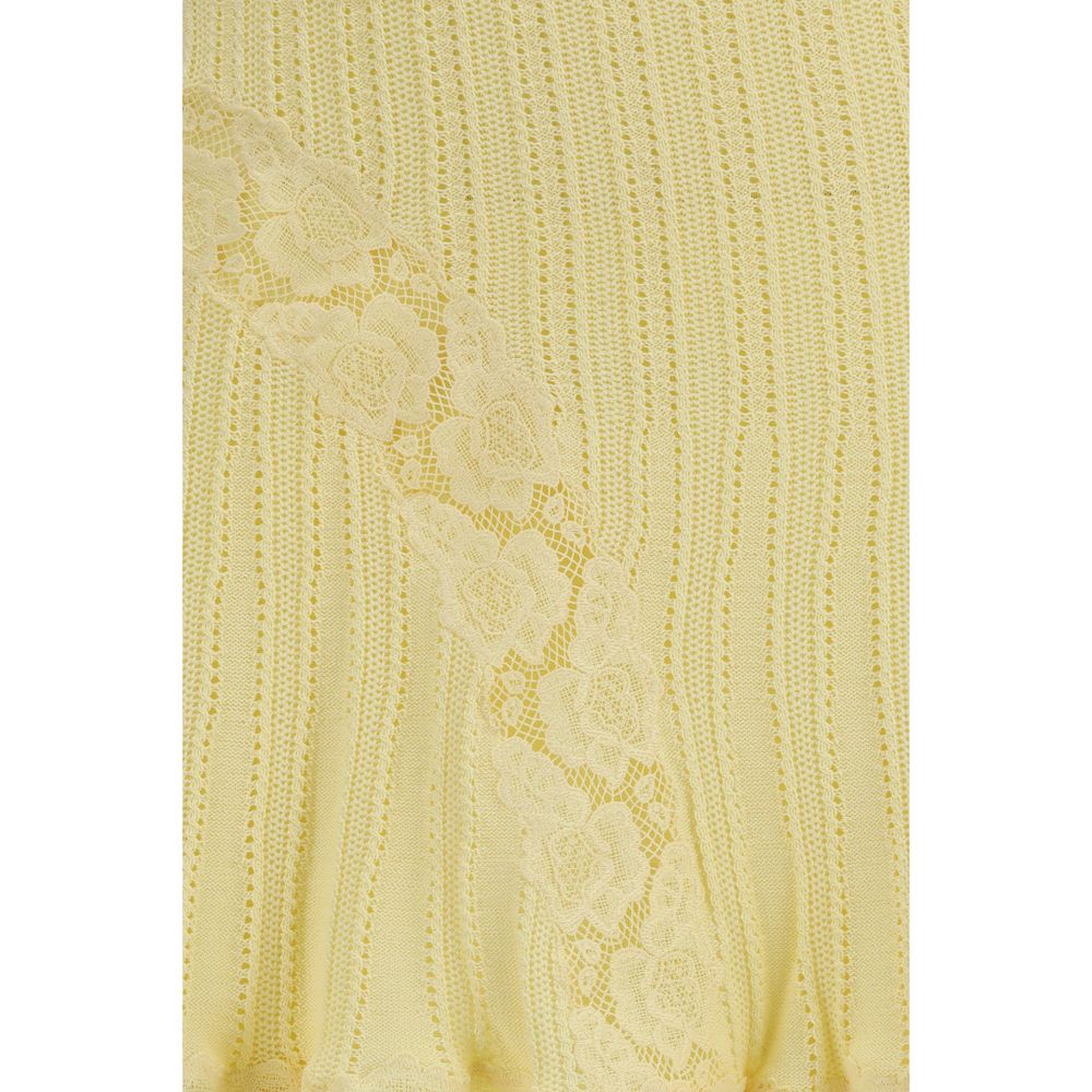Women’s Self-portrait Bicolor Viscose Mini Skirt