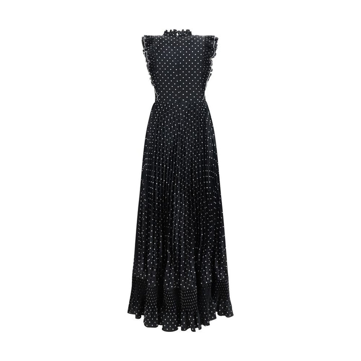 Self-Portrait Black Polyester Casual Dress