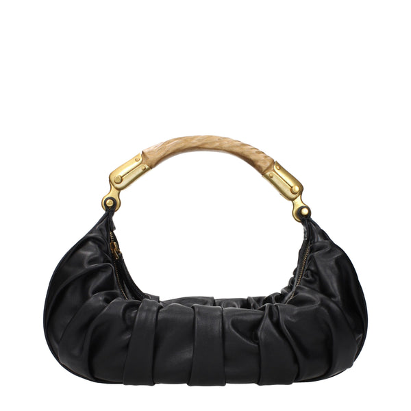 Balmain - Black Leather Handbag