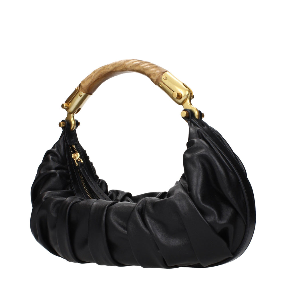 Balmain - Black Leather Handbag