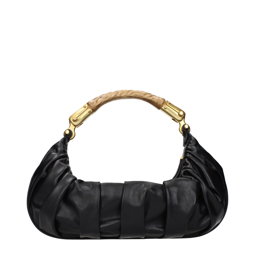 Balmain - Black Leather Handbag