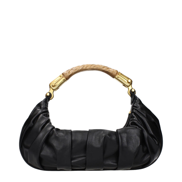 Balmain - Black Leather Handbag