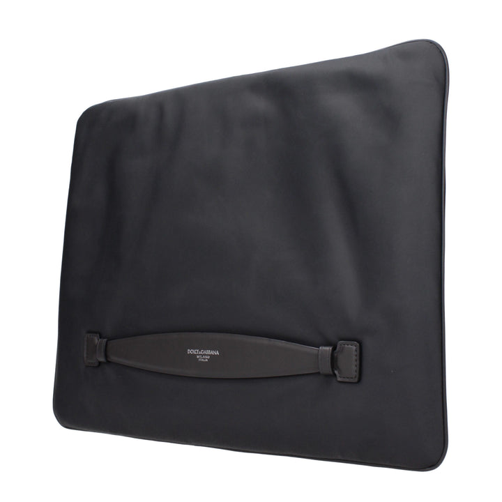 Dolce &amp; Gabbana Gray Fabric Clutch Bag