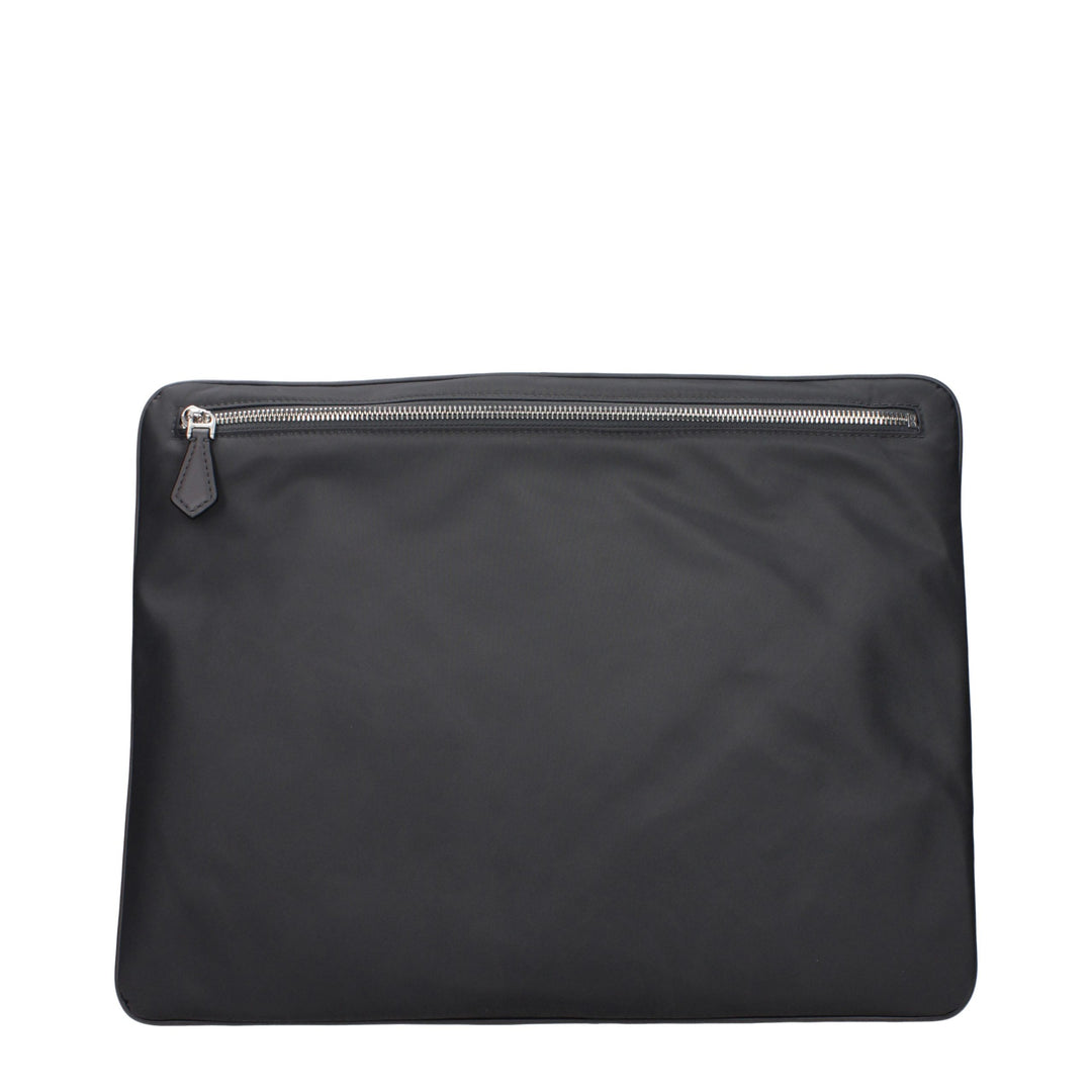 Dolce &amp; Gabbana Gray Fabric Clutch Bag