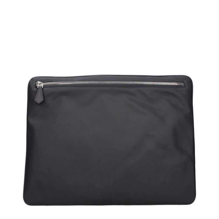 Dolce &amp; Gabbana Gray Fabric Clutch Bag