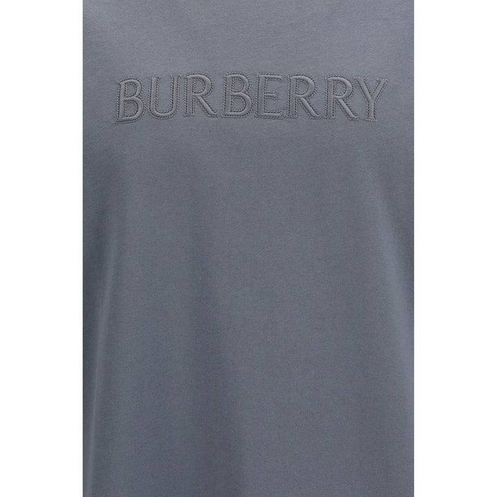 Burberry Gray Cotton T-Shirt