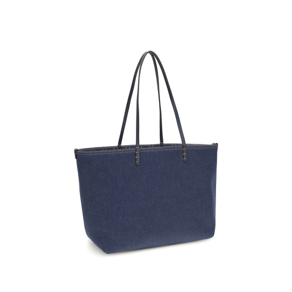 Fendi - Blue Cotton Shoulder Bag