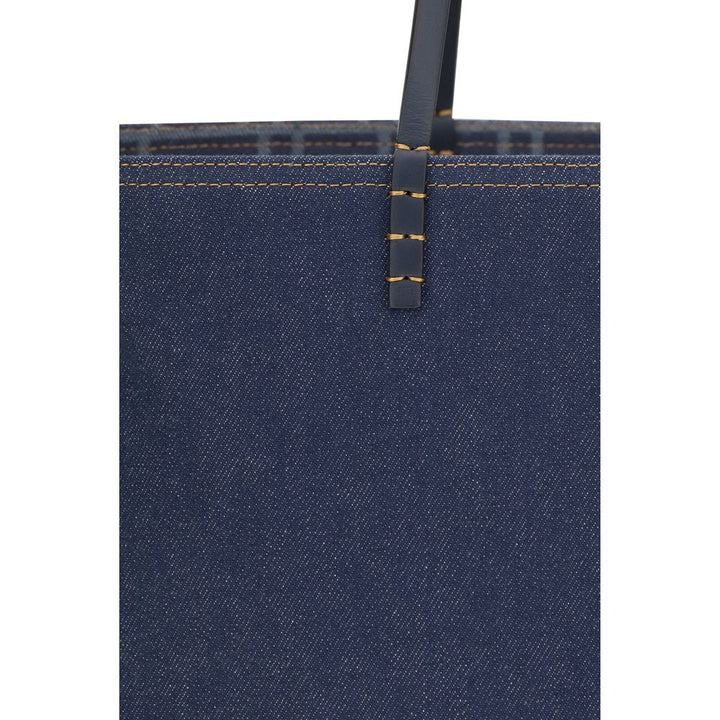 Fendi - Blue Cotton Shoulder Bag