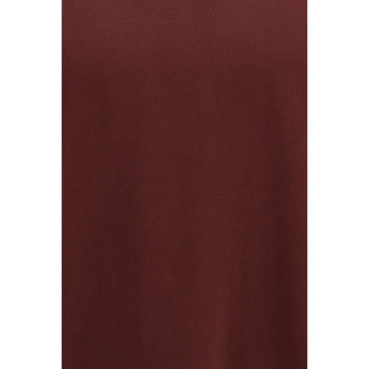 Comme Des Garçons Bordeaux Cotton T-Shirt