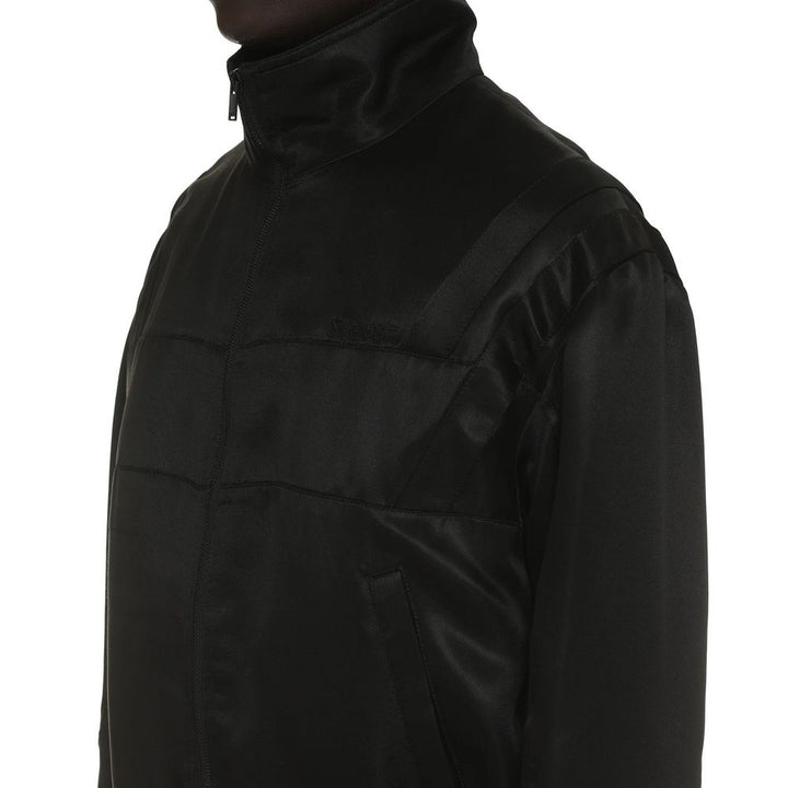 Saint Laurent Black Silk Bomber