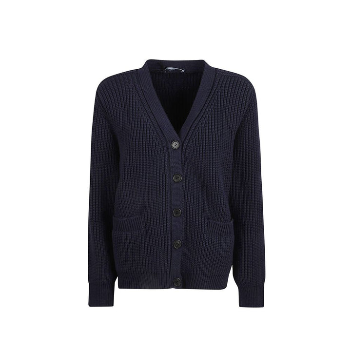 Prada Blue Cotton Cardigan