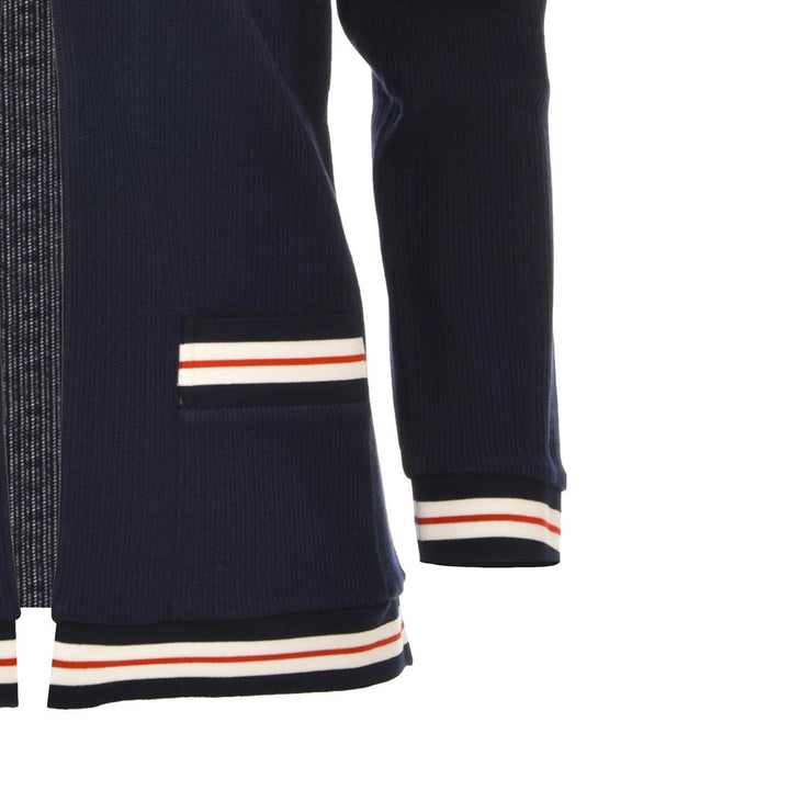 Thom Browne Blue Cotton Cardigan