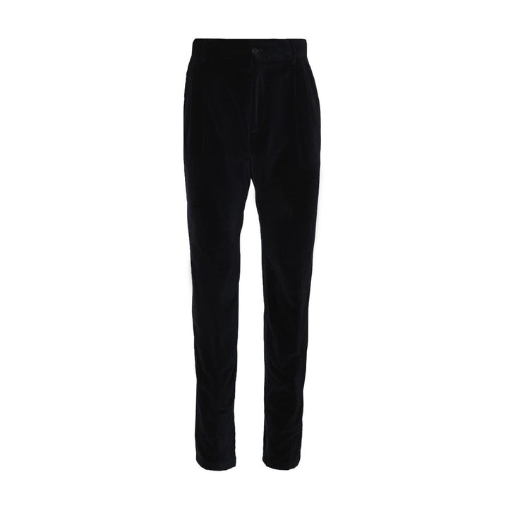 Dolce &amp; Gabbana Black Cotton Casual Pants