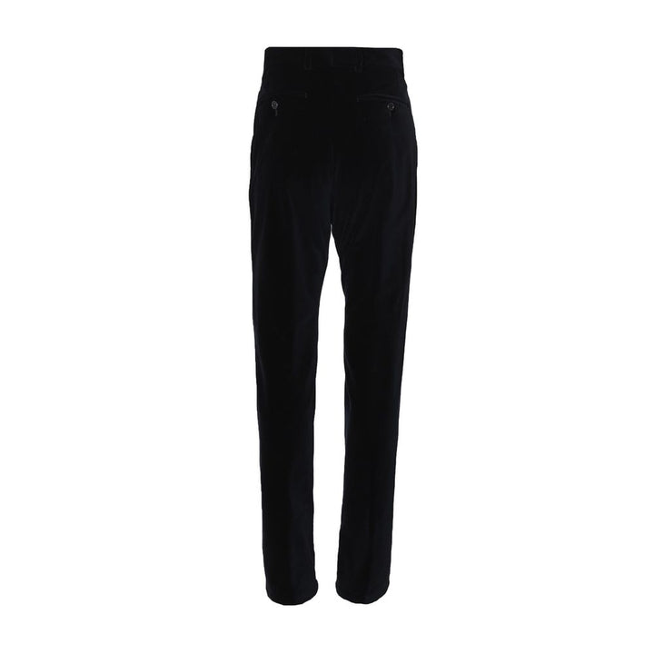 Dolce &amp; Gabbana Black Cotton Casual Pants