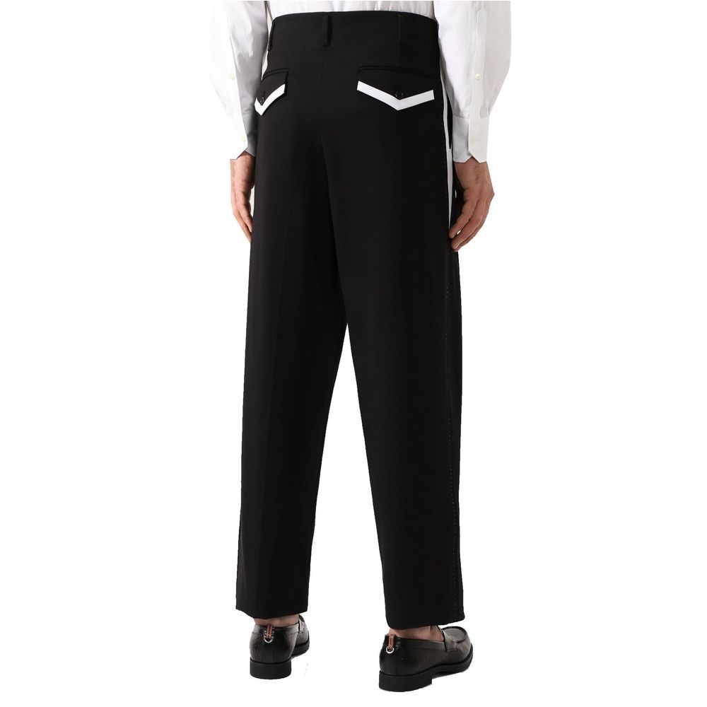Dolce &amp; Gabbana Black Cotton Pants