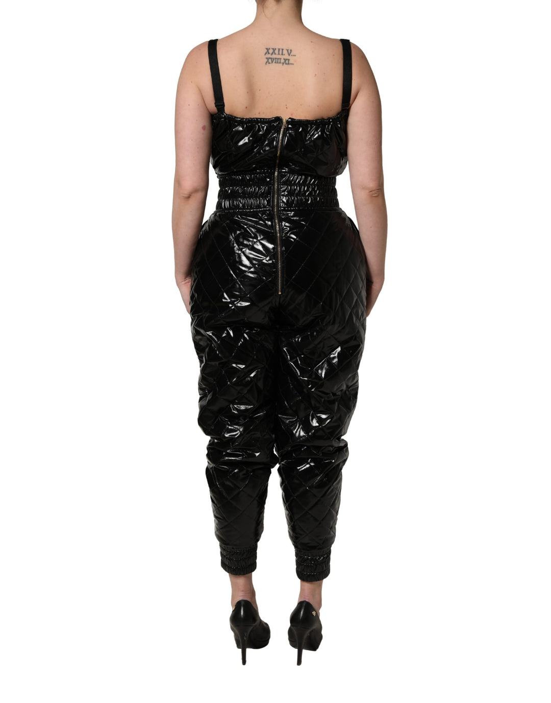 Dolce &amp; Gabbana Black Sleeveless Romper Jumpsuit Dress