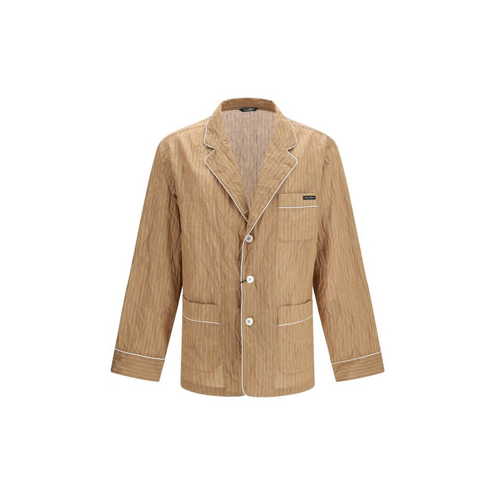 Dolce &amp; Gabbana Beige Linen Robe