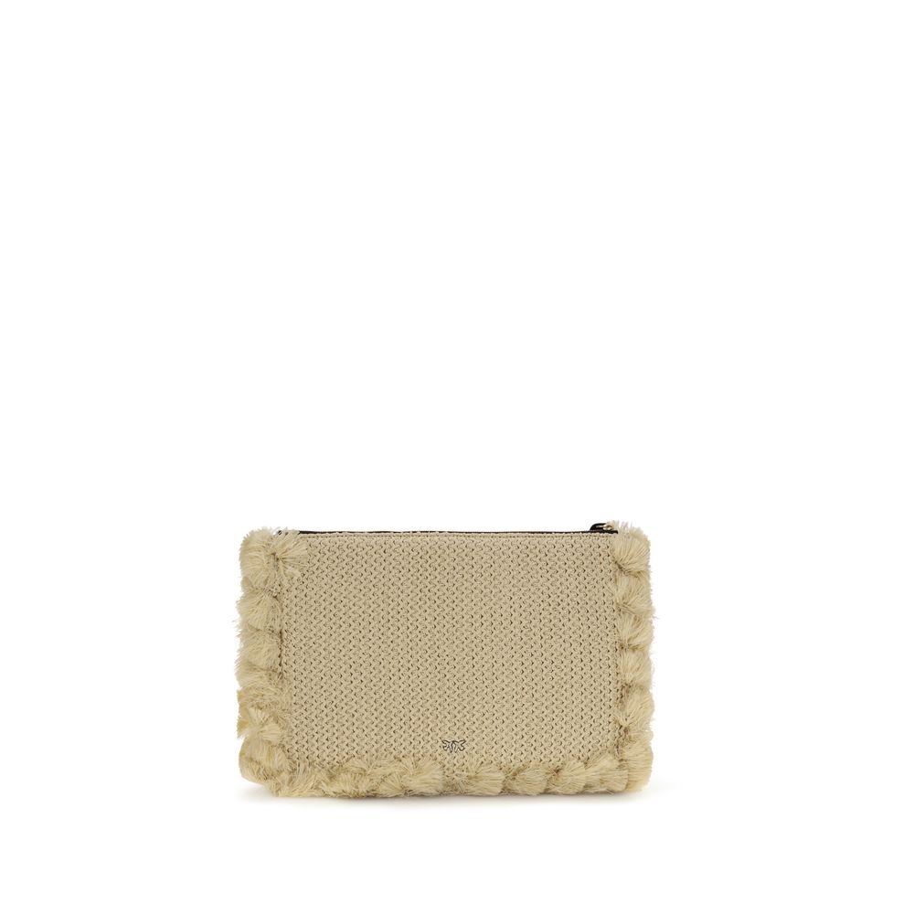 PINKO - Beige Polypropylene Clutch Bag