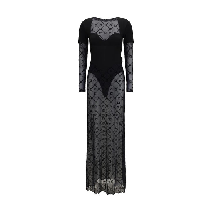 Marine Serre Black Polyamide Casual Dress