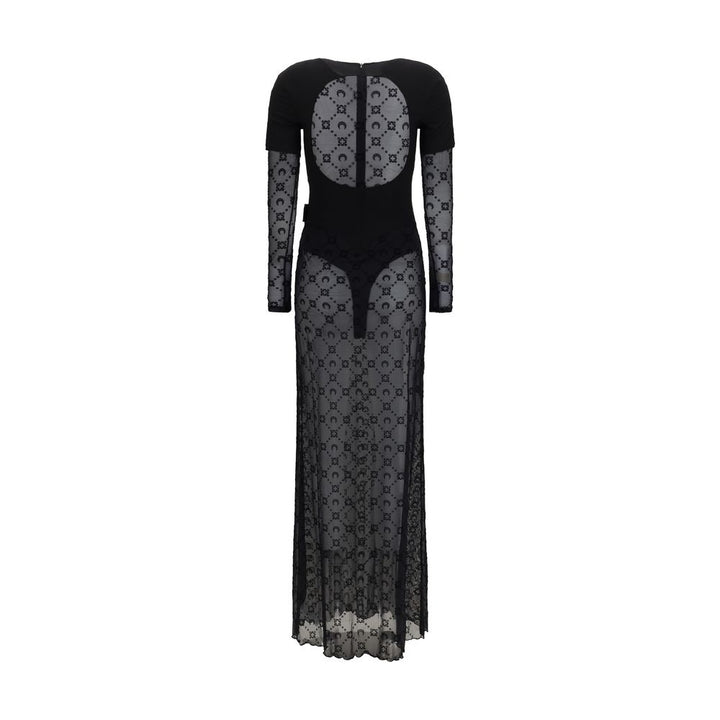 Marine Serre Black Polyamide Casual Dress