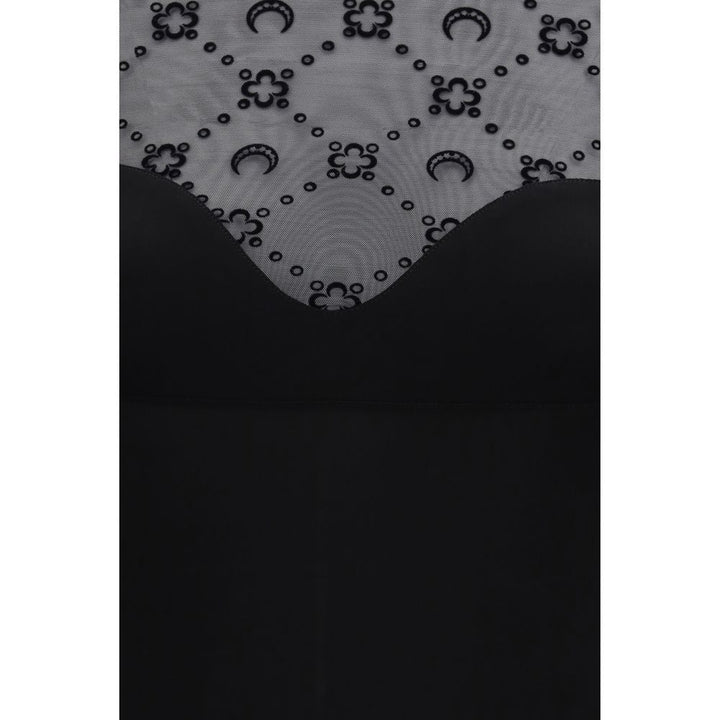 Marine Serre Black Polyamide Casual Dress