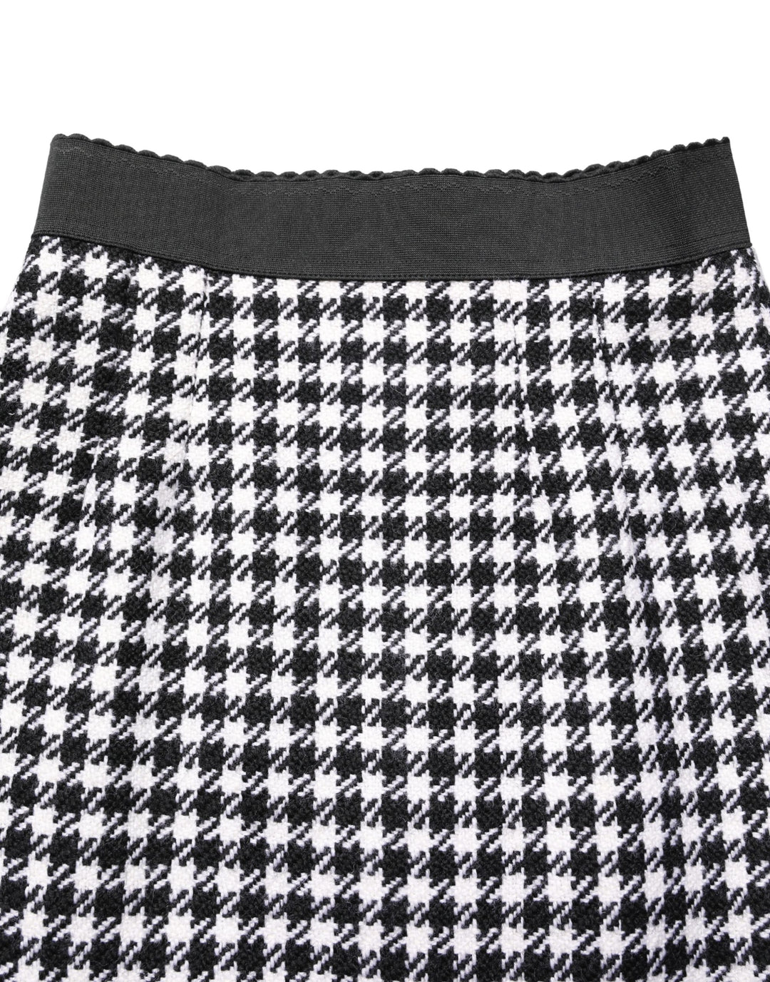 Dolce &amp; Gabbana Black White Houndstooth HighWaist Mini Skirt