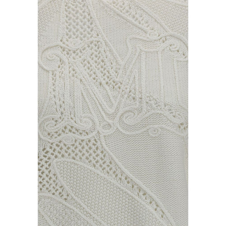 Max Mara White Cotton Sweatshirt