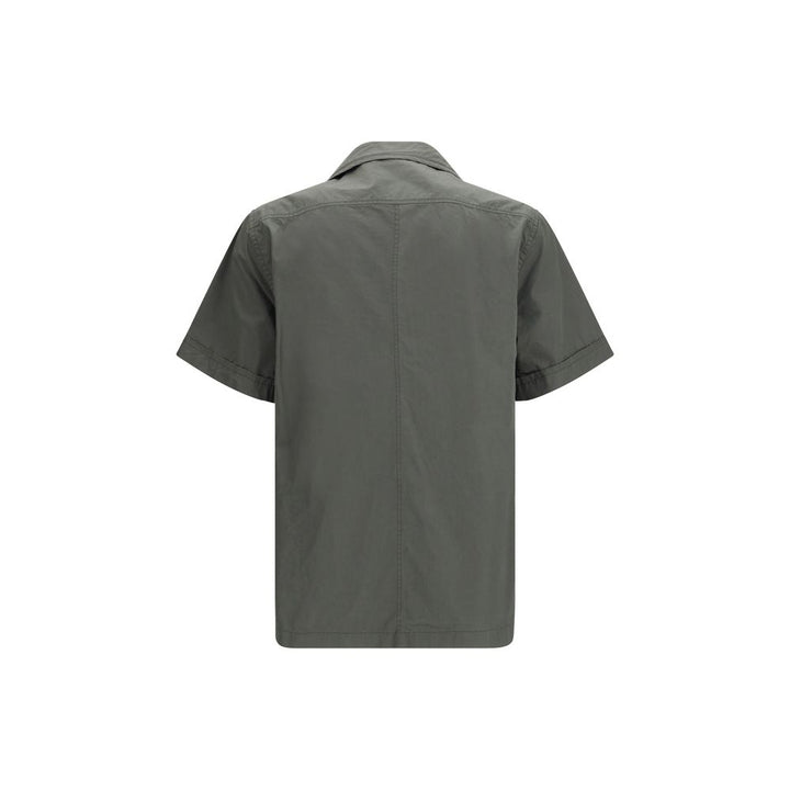 Dolce &amp; Gabbana Gray Cotton Shortsleeve Shirt