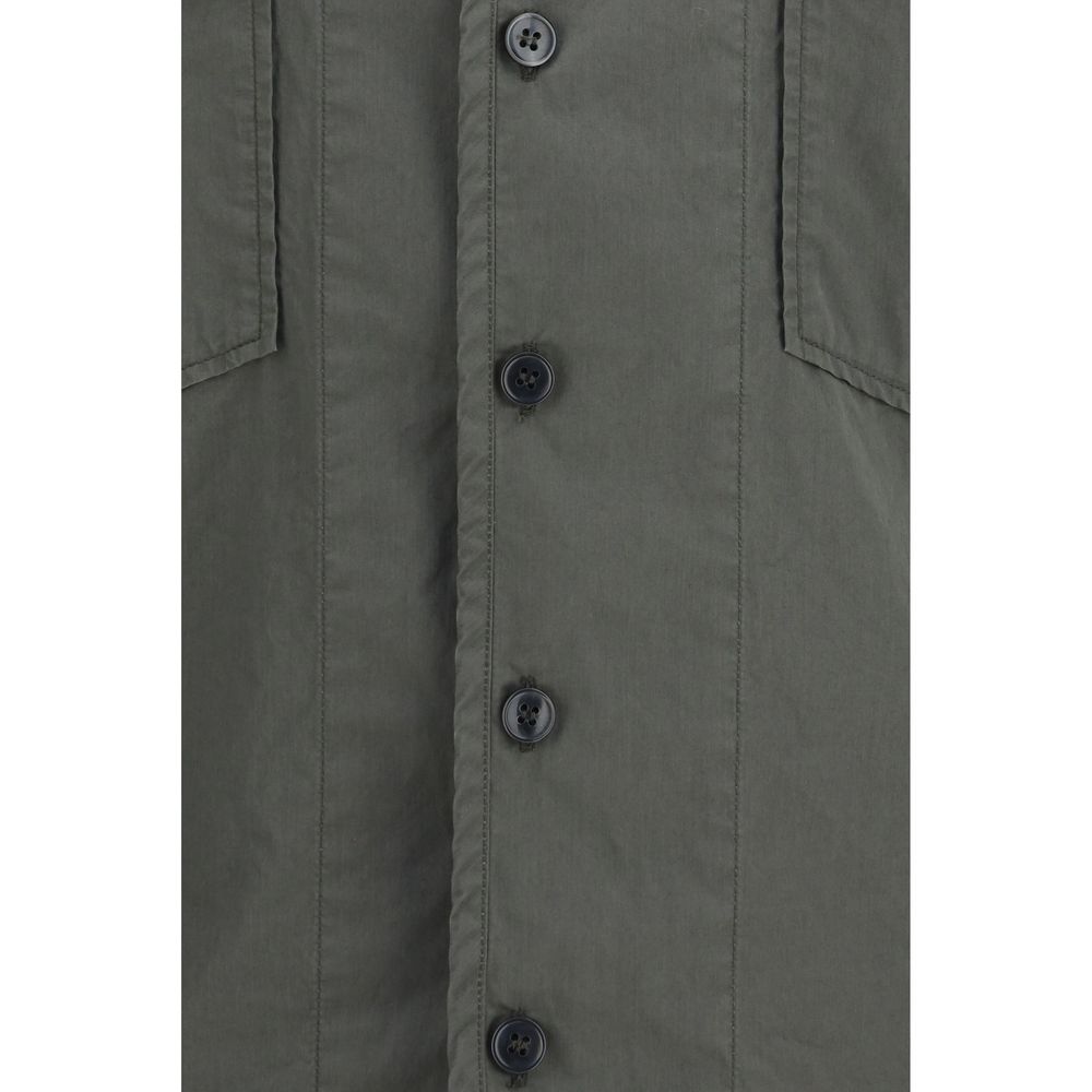 Dolce &amp; Gabbana Gray Cotton Shortsleeve Shirt