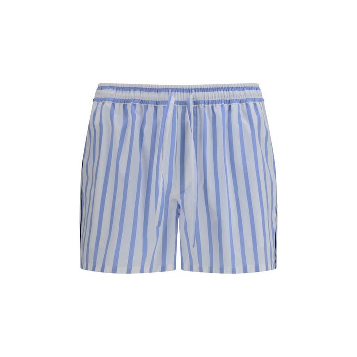 Dolce &amp; Gabbana Blue Cotton Bermuda Shorts