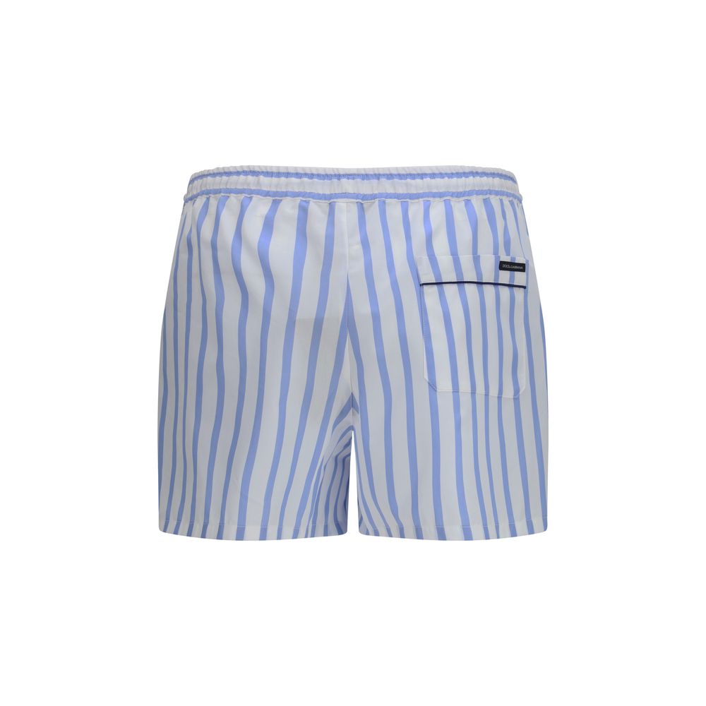Dolce &amp; Gabbana Blue Cotton Bermuda Shorts
