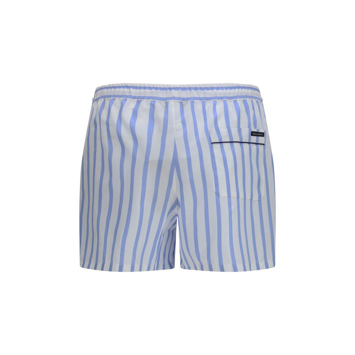 Dolce &amp; Gabbana Blue Cotton Bermuda Shorts