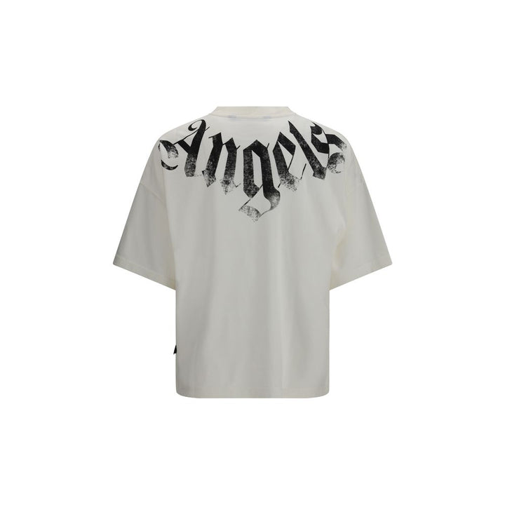 Palm Angels White Cotton T-Shirt