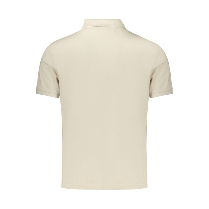 Calvin Klein Beige Cotton Mens Polo Shirt