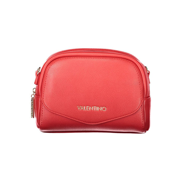 Mario Valentino - Rosso Polyurethane Women’s Bag with Adjustable Shoulder Strap