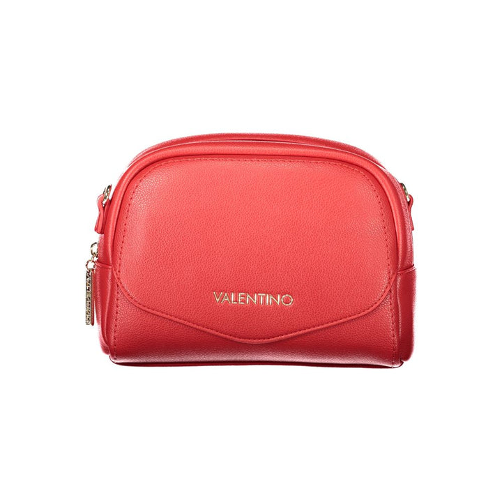Mario Valentino - Rosso Polyurethane Women’s Bag with Adjustable Shoulder Strap